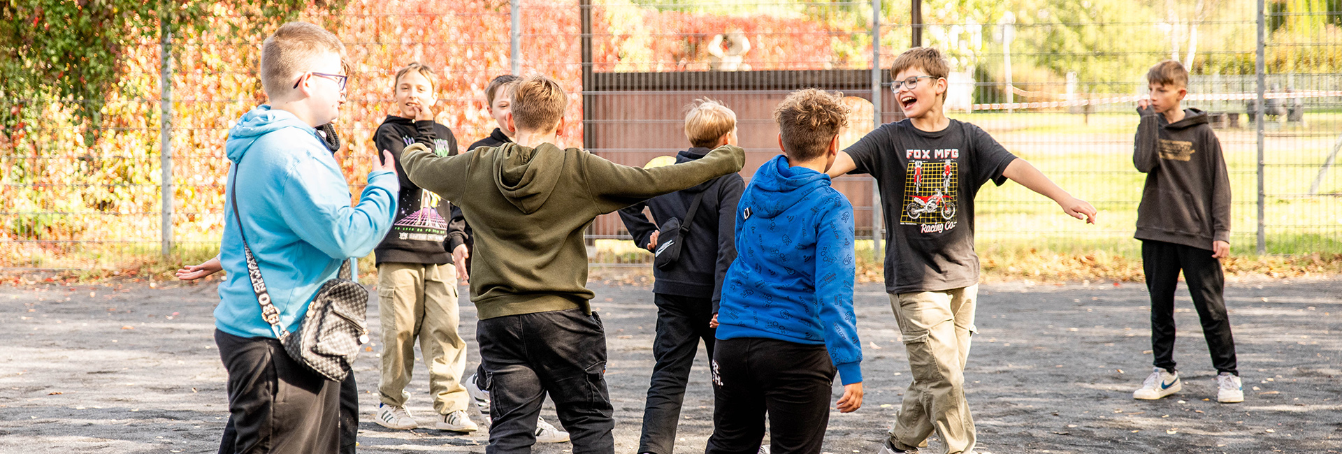 Schulsozialarbeit auf dem Schulhof